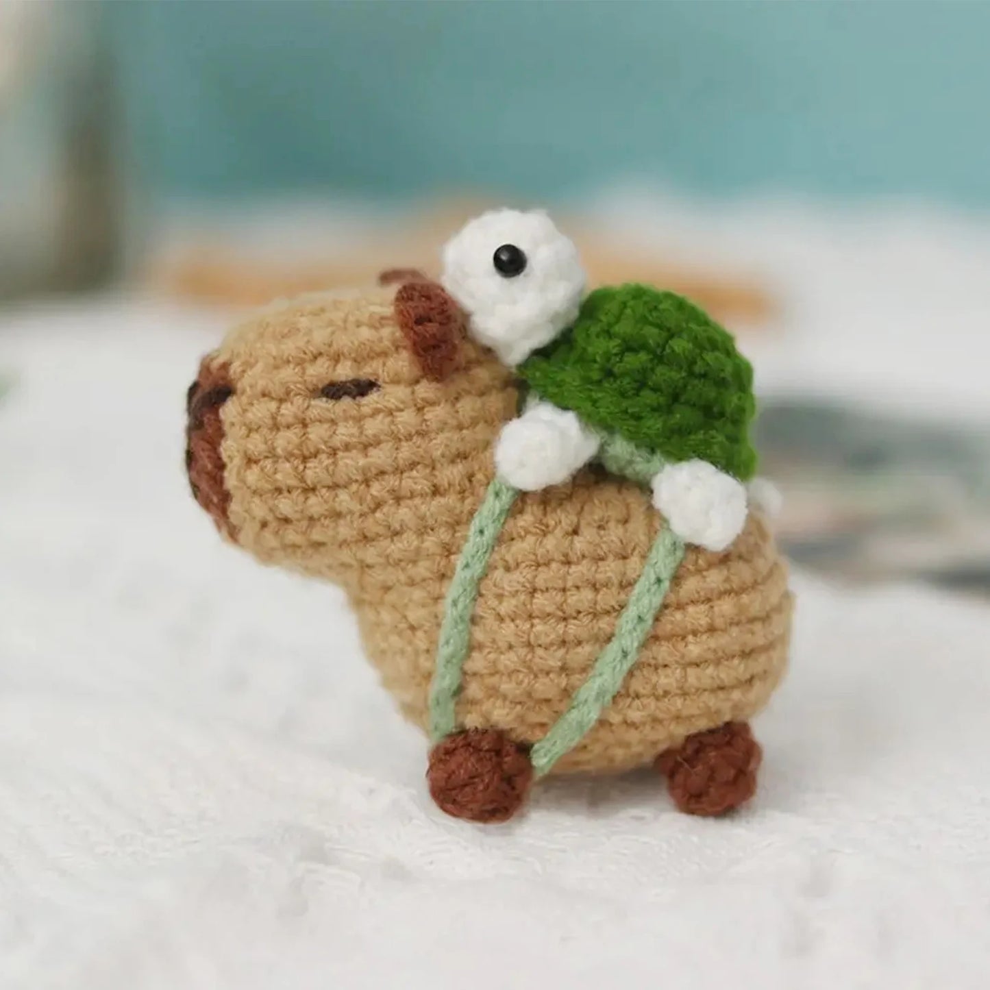 Capybara DIY Crochet Kits, Cute Animal Crochet Craft Kit Set for Beginners