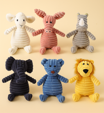 Animal Squeaky Dog Toy Plush – Soft Animal Chew for Small Medium Large Dog
