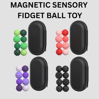 Magnetic Sensory Fidget Ball Toy – Calming Stress Relief Anxiety ADHD Autism Mental Health