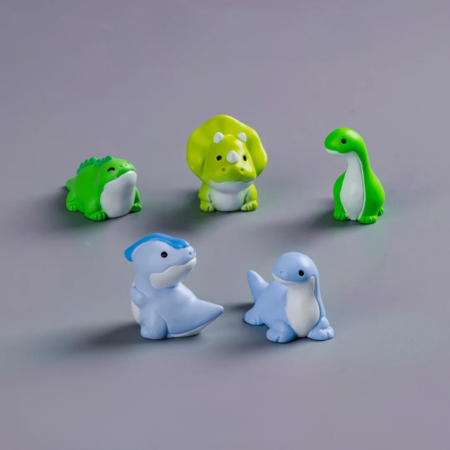 Mini Dinosaur Figurine Set – 10pcs Cute Cartoon Dino Desk Decor & Mini Landscape Toys