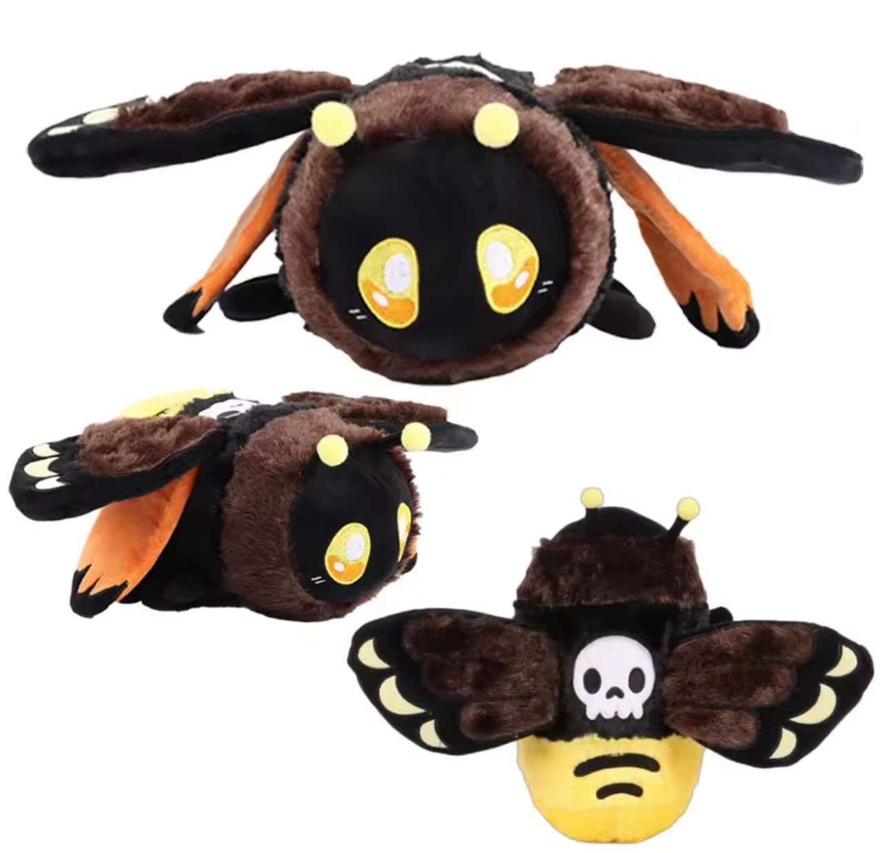 20cm Cartoon Death's-Head Hawkmoth Moth Plush Soft Toy