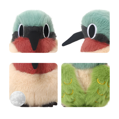11cm Lifelike Mini Bird Plush Soft Toy – Kingfisher, Sparrow, Sunbird, Myna & More