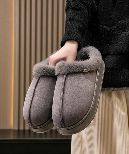 Women’s Men’s Unisex Slippers - Fluffy Thick EVA Sole Anti-Slip Indoor Slippers Warm for Winter Autumn