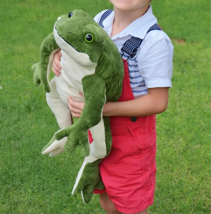 Giant Frog Plush Toy – Soft Stuffed Animal Pillow in 28 cm & 58 cm
