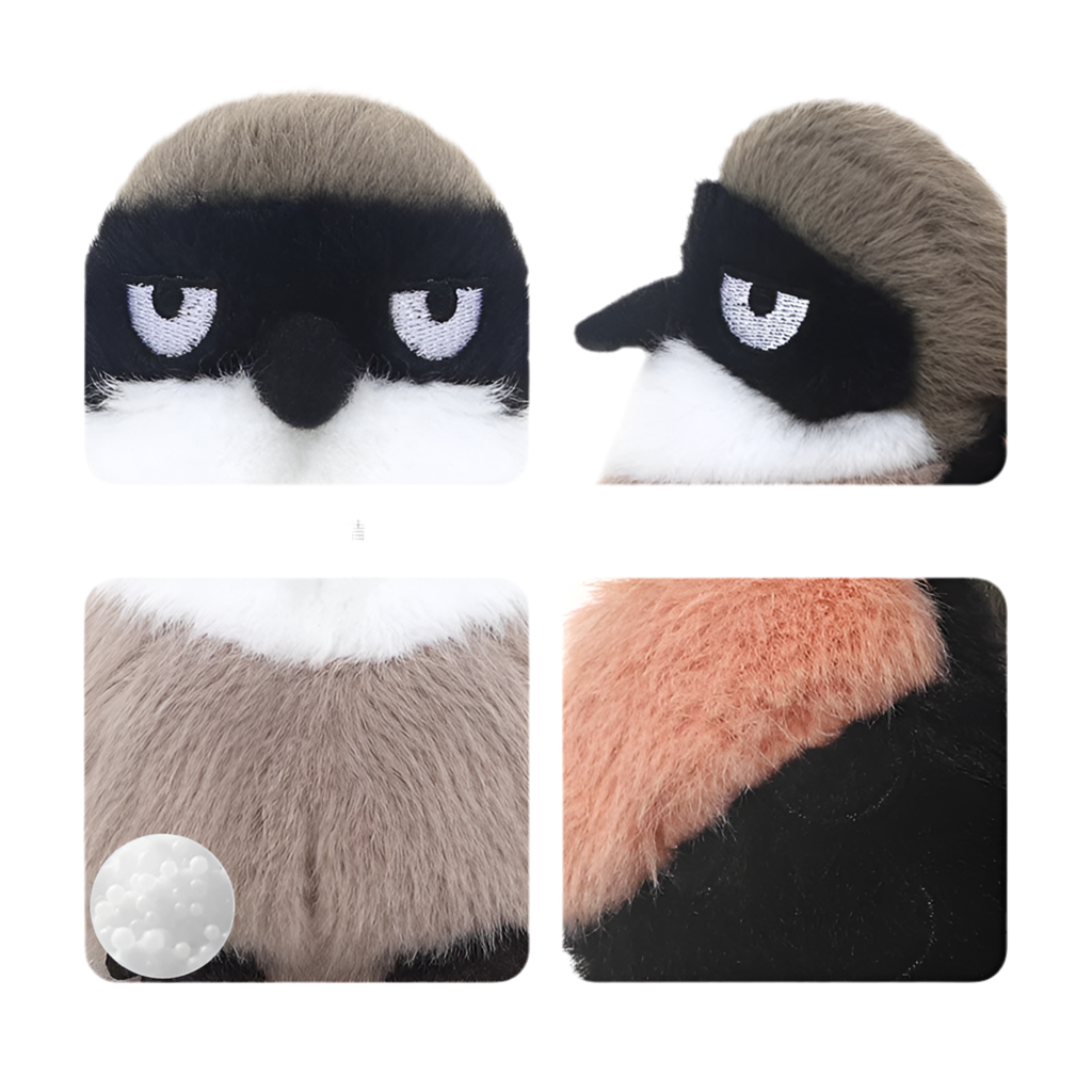 11cm Lifelike Mini Bird Plush Soft Toy – Kingfisher, Sparrow, Sunbird, Myna & More