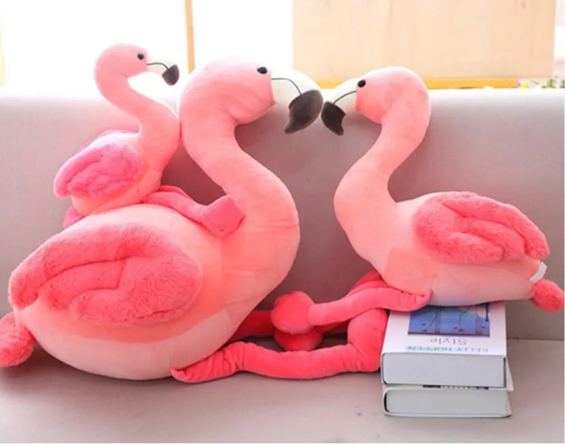 25-50cm Large Flamingo Plush Soft Toy – Cute Pink Bird Stuffed Animal