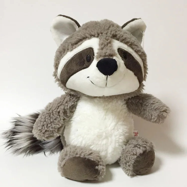 Grey Raccoon Plush Toy – Soft Stuffed Animal Pillow (25cm & 35cm Sizes)