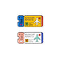 Cartoon Airplane Tickets Adventure Awaits Travel Lovers Enamel Brooch Lapel Pin Badge Novelty Gift