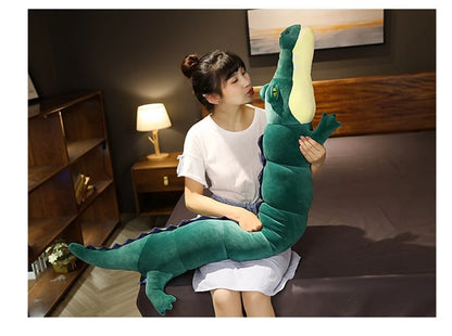 Giant Large Crocodile Plush Toy Pillow – Soft Stuffed Croc in 80–180cm, Multiple Colours