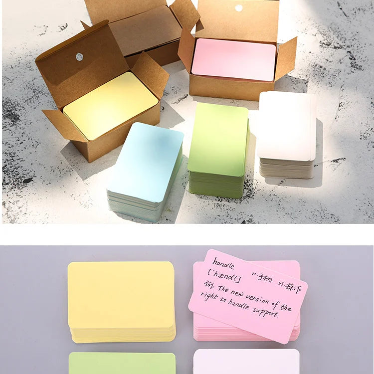 100pcs Kraft Paper Blank Cards – Message, Thank You, Business, Price Tags Bookmark Cards