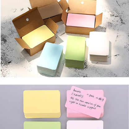100pcs Kraft Paper Blank Cards – Message, Thank You, Business, Price Tags Bookmark Cards