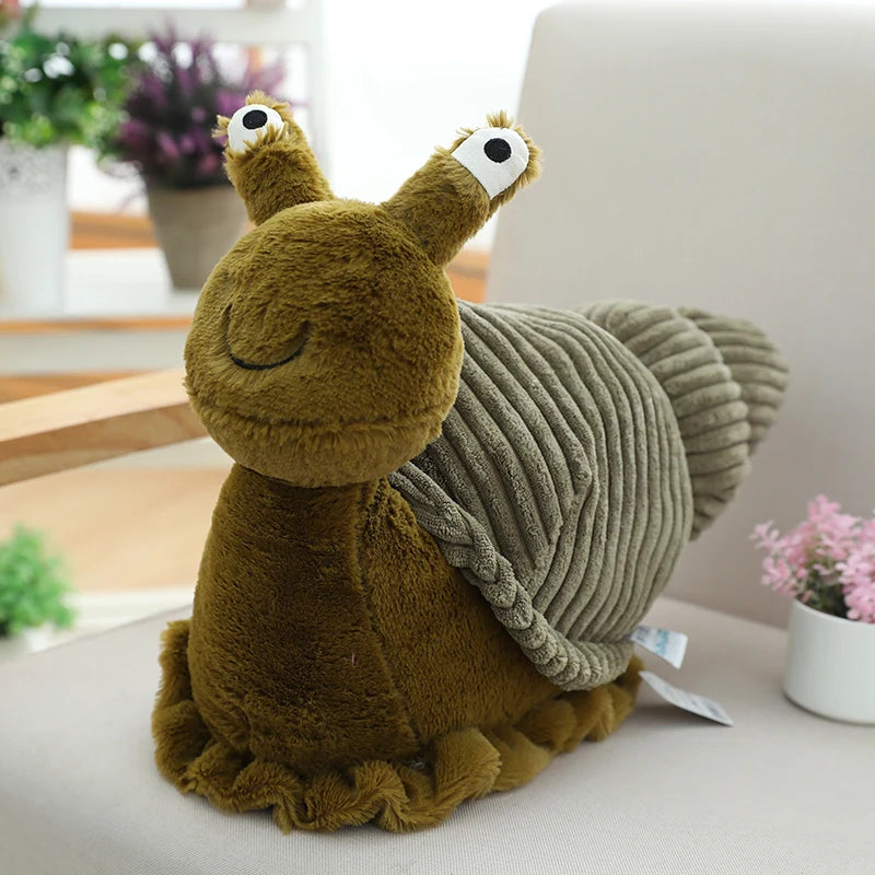 Cute Large Snail Plush Soft Toy – 28cm or 40cm Cartoon Insect Stuffed Toy