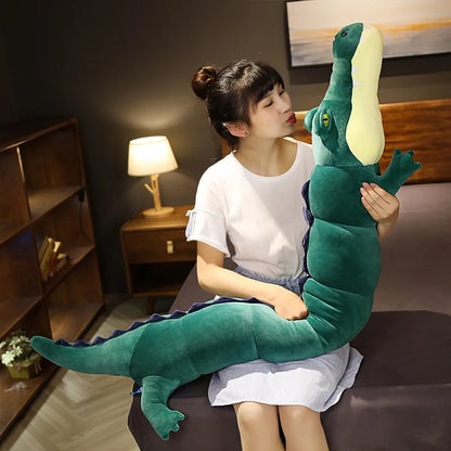 Giant Large Crocodile Plush Toy Pillow – Soft Stuffed Croc in 80–180cm, Multiple Colours