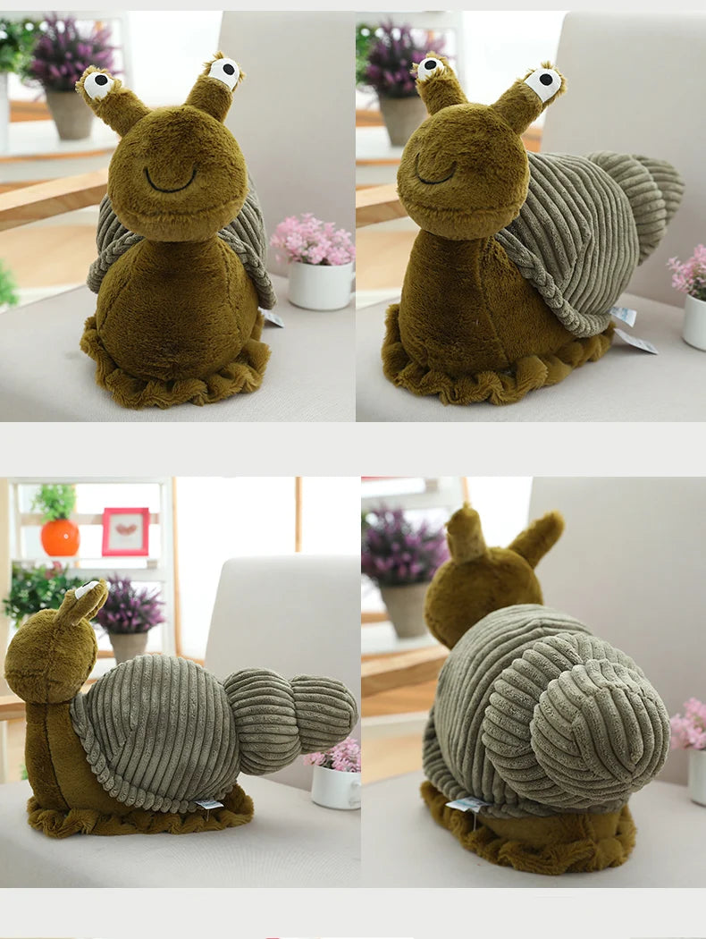Cute Large Snail Plush Soft Toy – 28cm or 40cm Cartoon Insect Stuffed Toy
