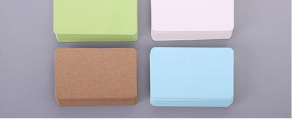 100pcs Kraft Paper Blank Cards – Message, Thank You, Business, Price Tags Bookmark Cards