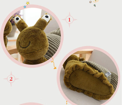 Cute Large Snail Plush Soft Toy – 28cm or 40cm Cartoon Insect Stuffed Toy