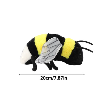 20-26cm Lifelike Bee Plush – Soft Honeybee Stuffed Soft Toy Insect Bug