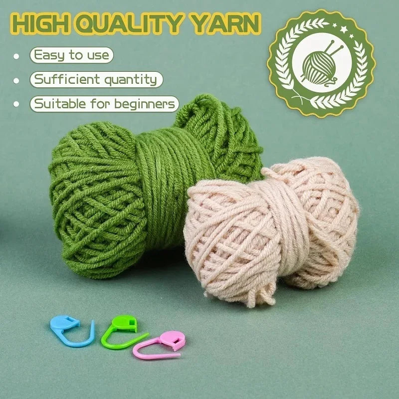 Crochet Hanging Plant Kit for Beginners – Includes Yarn, Tools & Video Tutorial