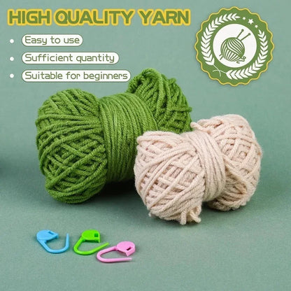 Crochet Hanging Plant Kit for Beginners – Includes Yarn, Tools & Video Tutorial