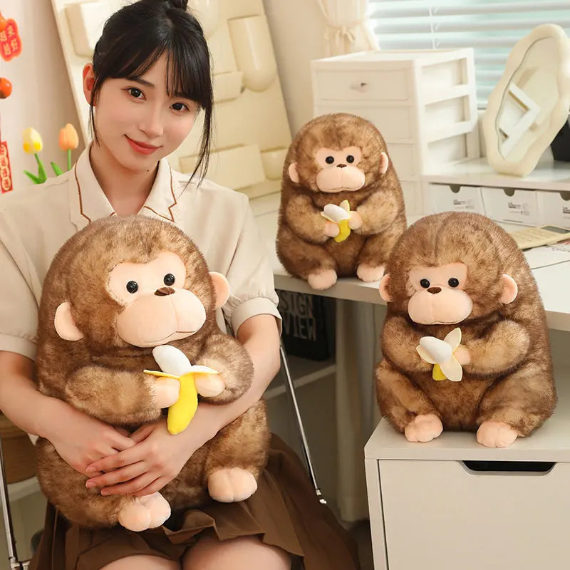 23/30/40cm Large Cute Chubby Monkey Plush Soft Toy