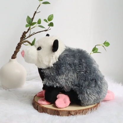 Opossum Plush Toy – Soft Stuffed Animal Doll - Realistic Mouse-Like Plush