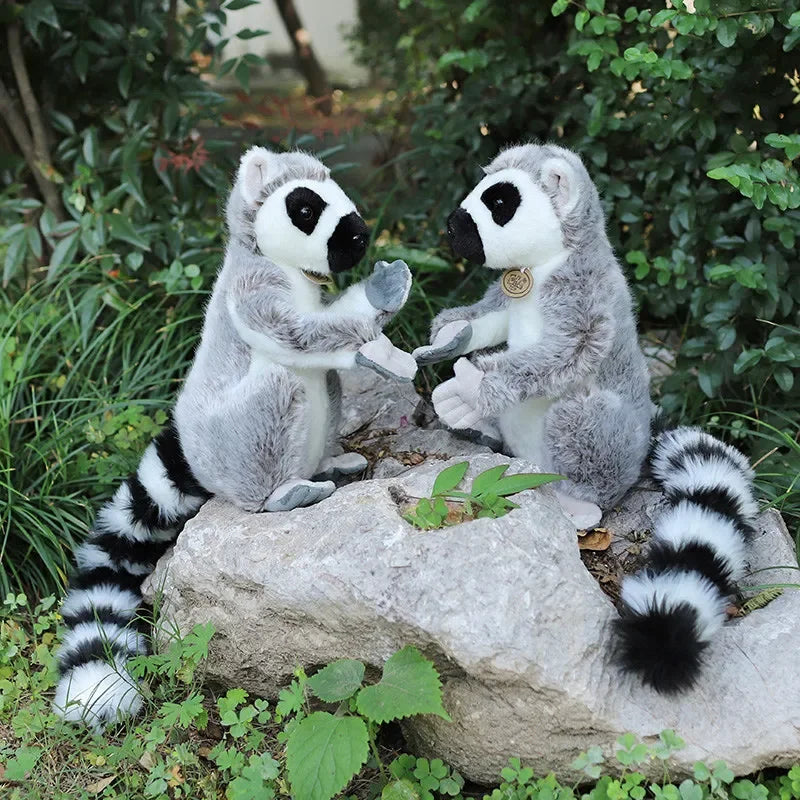 28cm Large Ring Tailed Lemur Plush Soft Toy – Short or Long Arms Hanging or Sitting