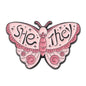 Butterfly Moth Pronouns Enamel Pin Badge SHE HER HE HIM THEY THEM Brooches