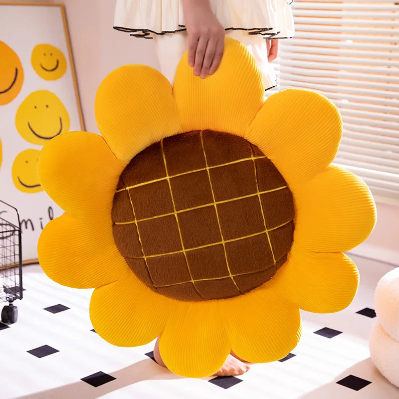35-70cm Large Sunflower Plush Cushion / Pillow – Flower Pillow Soft Toy