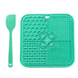 20cm Dog Lick Mat Large Square Dog Cat Pet Slow Feeder Feeding Lick Licking Mat Silicone Suction Cup
