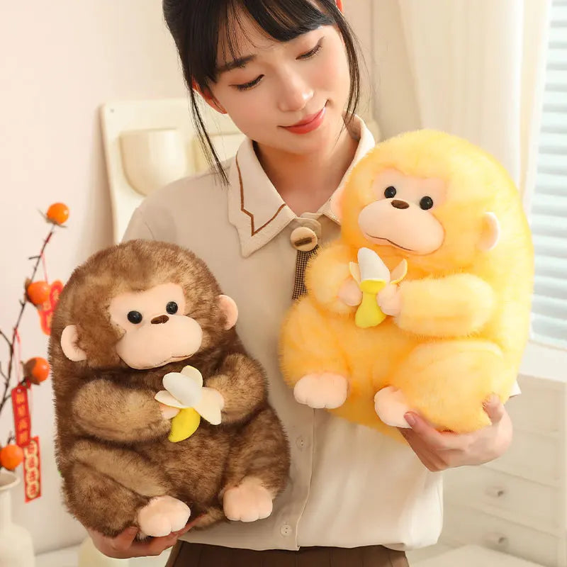 23/30/40cm Large Cute Chubby Monkey Plush Soft Toy