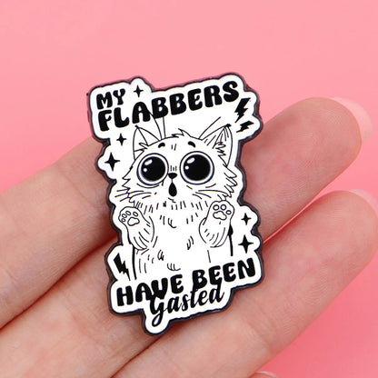 Cat Frog Duck Toad Enamel Pin Badge Cute Funny Quotes Brooch Hold On Partner Am I The Drama