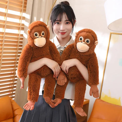 66cm Orangutan Plush Soft Toy – Large Monkey Cuddly Plush Gift