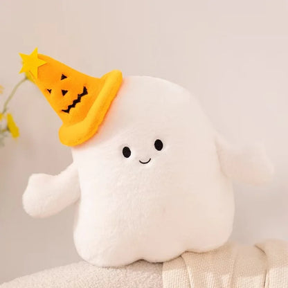 18-30cm Large Ghost Pumpkin Halloween Plush Soft Toy Smiling