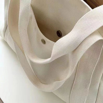 Large Capacity Canvas Tote Bag – Everyday Shoulder Bag for Work, School & Shopping