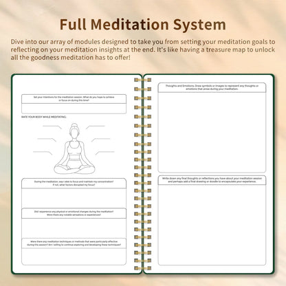 A5 Meditation & Self-Discovery Journal – 96-Page Daily Reflection Notebook for Mental Wellness