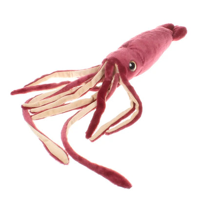 75cm Giant Squid Plush Soft Toy – Wine Red Cartoon Sea Creature