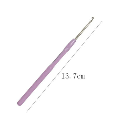 3‑Pack Crochet Hook Set – Soft-Grip Plastic Handles, Perfect for DIY Crafts & Gifts - Pastel Colours