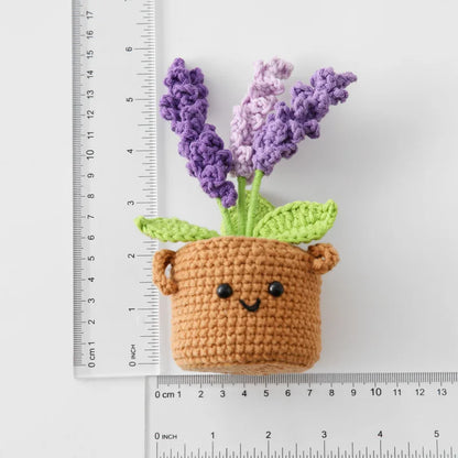 Crochet Knitted Potted Money Tree Plant – Handmade Style Décor Gift | Artificial Cute Mini Plant or Tree