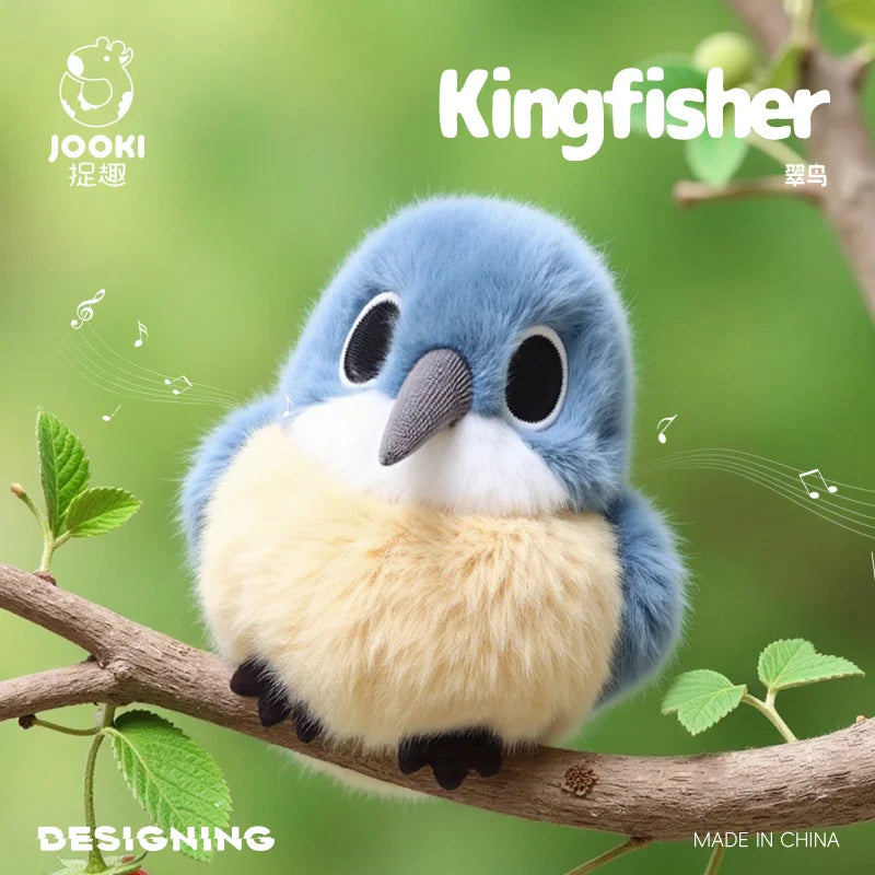 11cm Lifelike Mini Bird Plush Soft Toy – Kingfisher, Sparrow, Sunbird, Myna & More