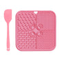 20cm Dog Lick Mat Large Square Dog Cat Pet Slow Feeder Feeding Lick Licking Mat Silicone Suction Cup