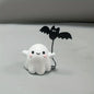 Halloween Cute Ghost with Bat Balloon Decoration – Spooky Desktop Party Ornament Gift