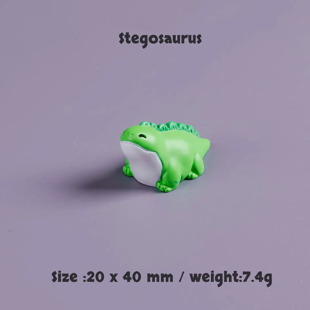 Mini Dinosaur Figurine Set – 10pcs Cute Cartoon Dino Desk Decor & Mini Landscape Toys