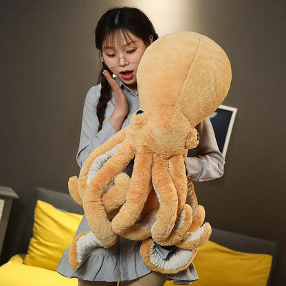 30-90cm Giant Large Octopus Plush Soft Toy – Blue, Pink, Black, Green - Sea-life Plush