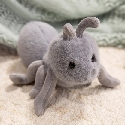 23cm Cute Ant Plushie – Soft Lifelike Ant Toy in Brown, Black, Grey, Yellow-Brown