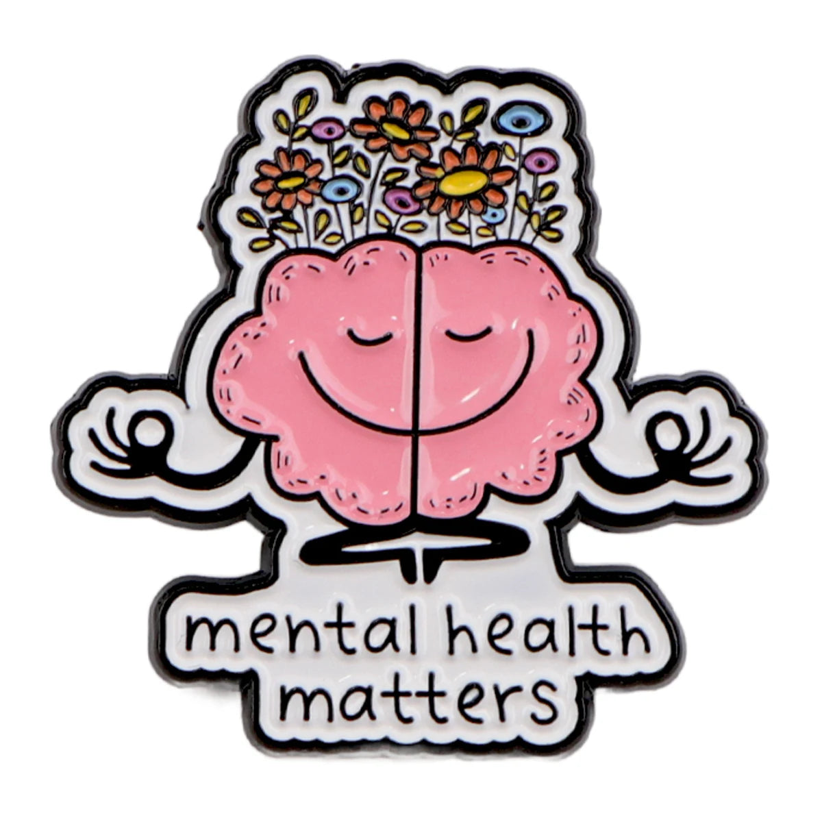 Mental Health Matters Enamel Brooch Lapel Pin Badge Gift ADHD Autism Anxiety Neurodivergent