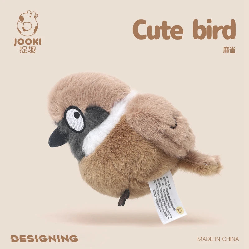 11cm Lifelike Mini Bird Plush Soft Toy – Kingfisher, Sparrow, Sunbird, Myna & More