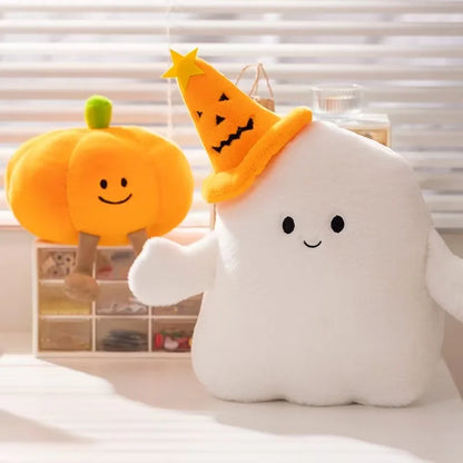 18-30cm Large Ghost Pumpkin Halloween Plush Soft Toy Smiling