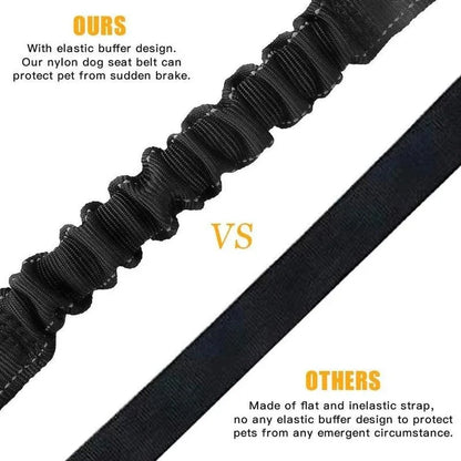 3-in-1 Adjustable Dog Car Seat Belt – Reflective Pet Travel Safety Lead for Small Medium & Large Dogs