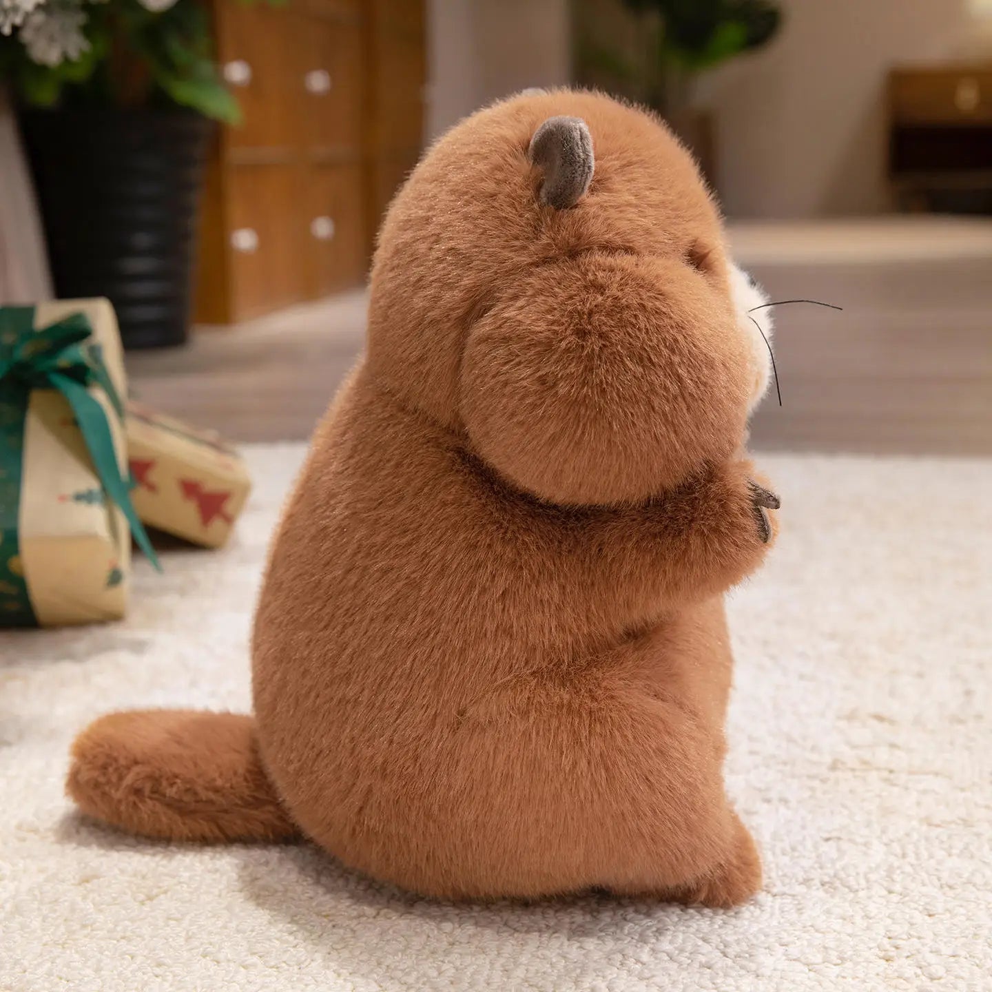 22-35cm Marmot Plush Soft Toy – Chubby Groundhog Plushie