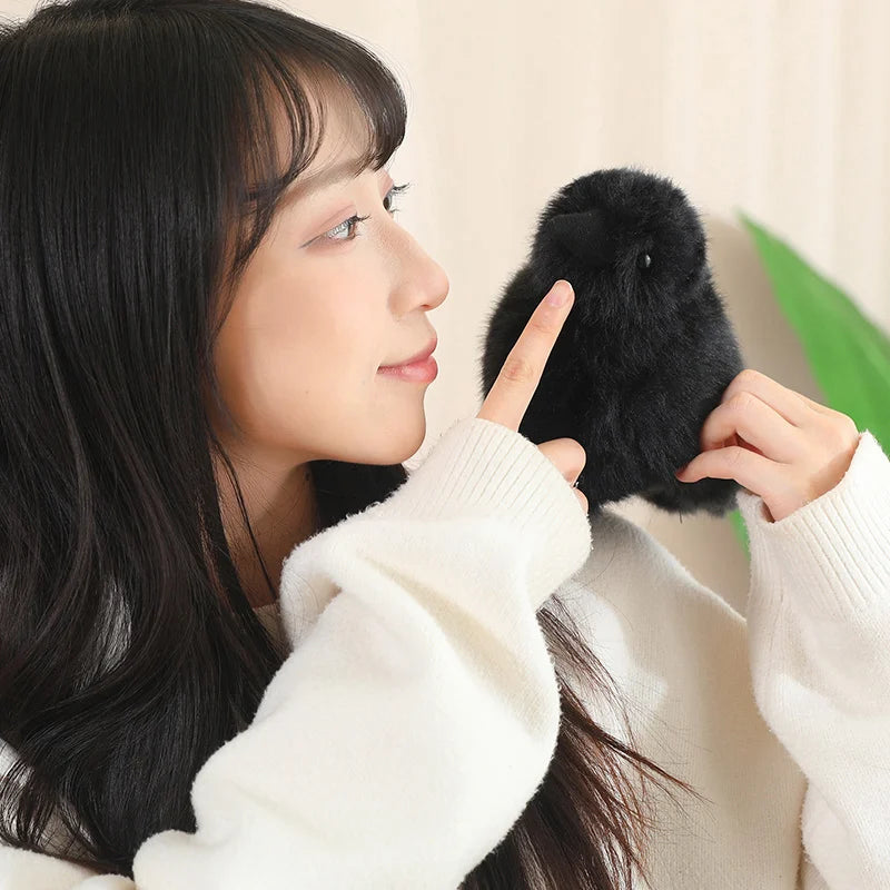 Realistic Crow Raven Plush – 15cm or 20cm Black Bird Soft Toy